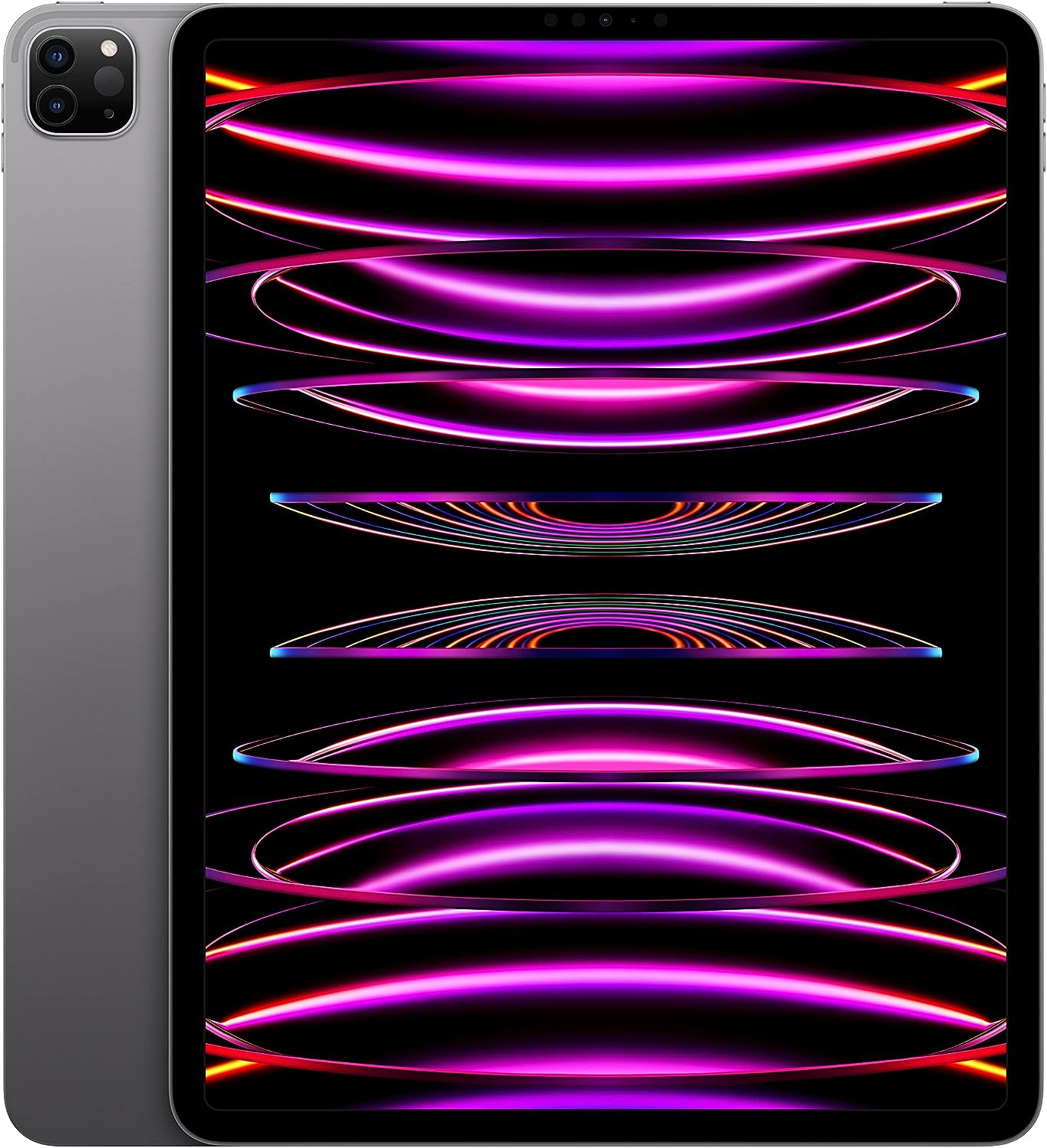 Apple iPad Pro 12.9-inch (6th Generation): with M2 chip, Liquid Retina XDR Display,  Wi-Fi 6E, 12MP front/12MP and 10MP Back Cameras, Face ID, All-Day Battery Life – Space Gray