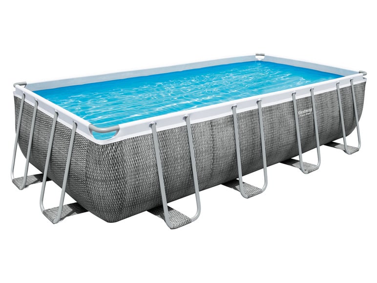 Bestway Power Steel™ Frame Pool Komplett-Set mit Filterpumpe, ca. L 549 x B 274 x L 122 cm