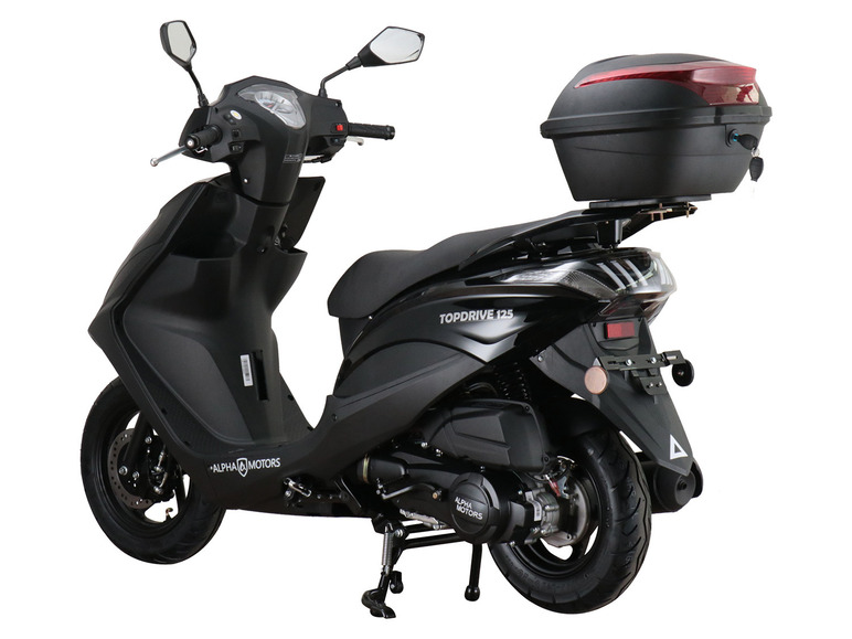 Alpha Motors Motorroller Topdrive 125 ccm 85 km/h EURO 5 schwarz inkl. Topcase