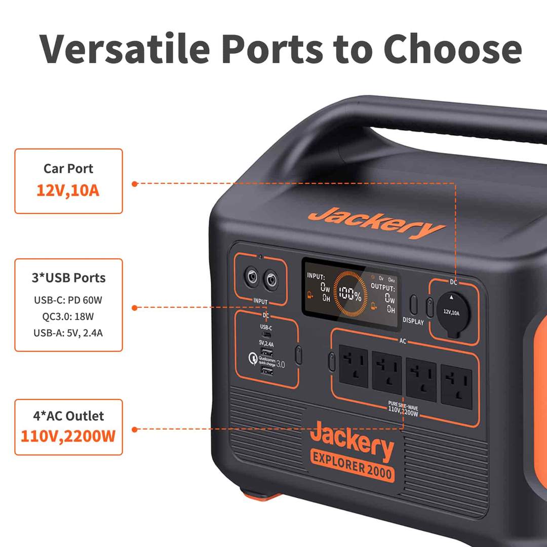 Jackery Solar Generator 2000 (Jackery 2000 + 4 x SolarSaga 200W)