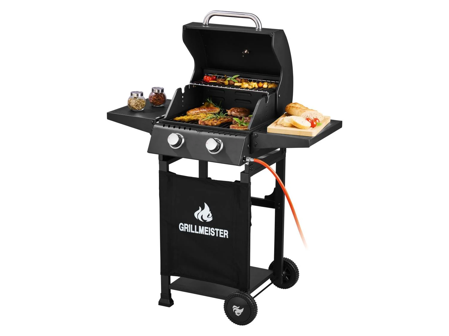 Gasgrill 2-Brenner »Memphis«, mit Warmhalterost