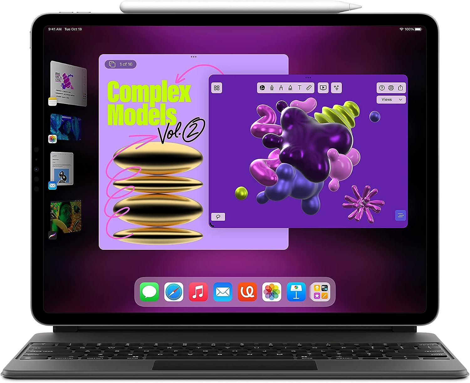 Apple iPad Pro 12.9-inch (6th Generation): with M2 chip, Liquid Retina XDR Display,  Wi-Fi 6E, 12MP front/12MP and 10MP Back Cameras, Face ID, All-Day Battery Life – Space Gray