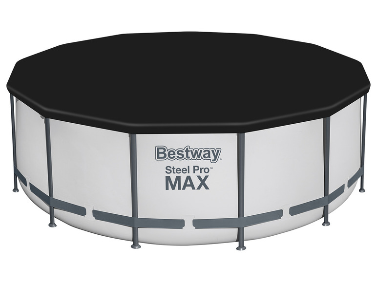 Bestway Steel ProMAX Stahlrahmenpool-Set mit Filterpumpe