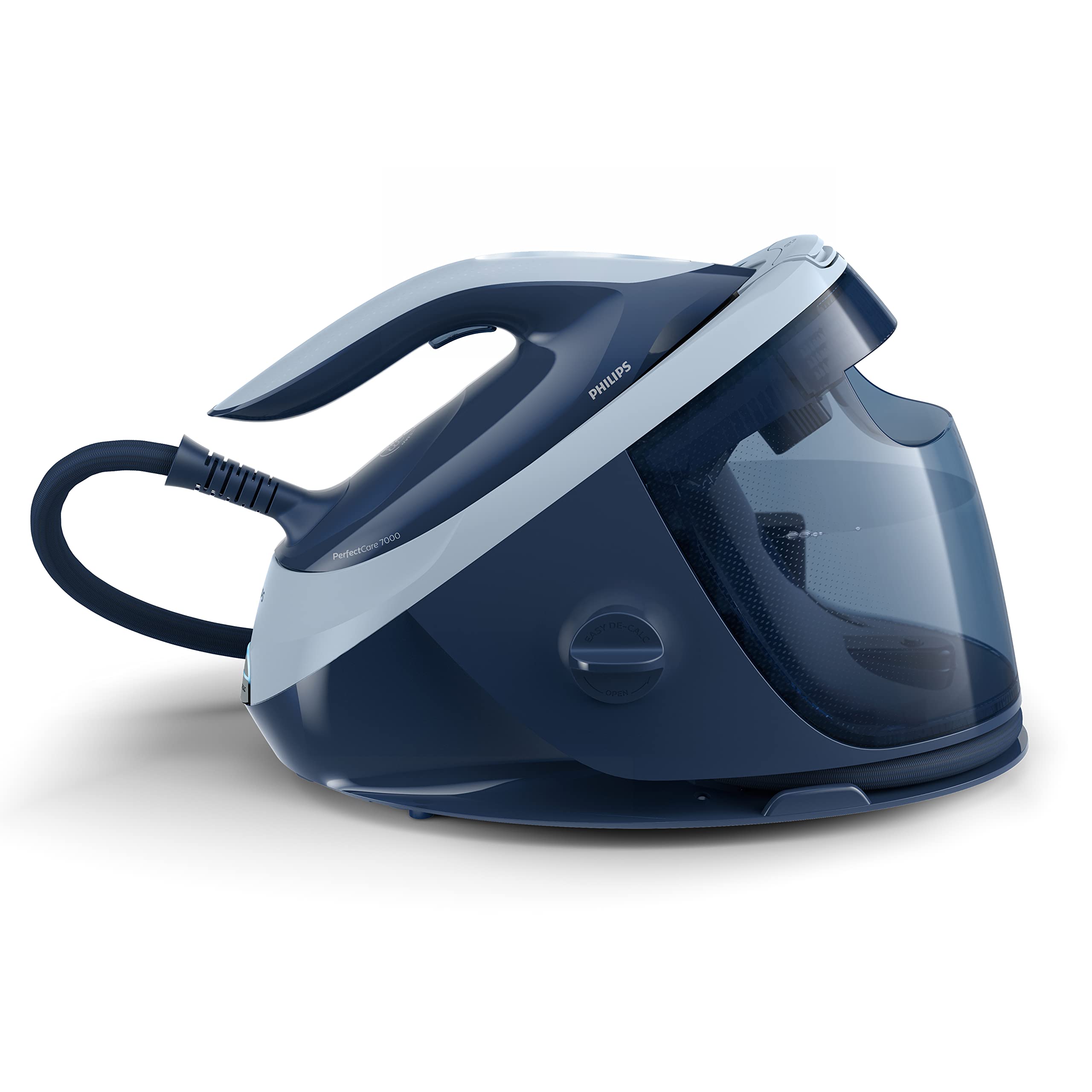 Philips PerfectCare Series 7000-2100 W, Steam Generator, 600 g of Steam, 8.0 bar pressure, OptimalTEMP Technology, 1.8 l tank, Navy/Dark Blue (PSG7030/20)