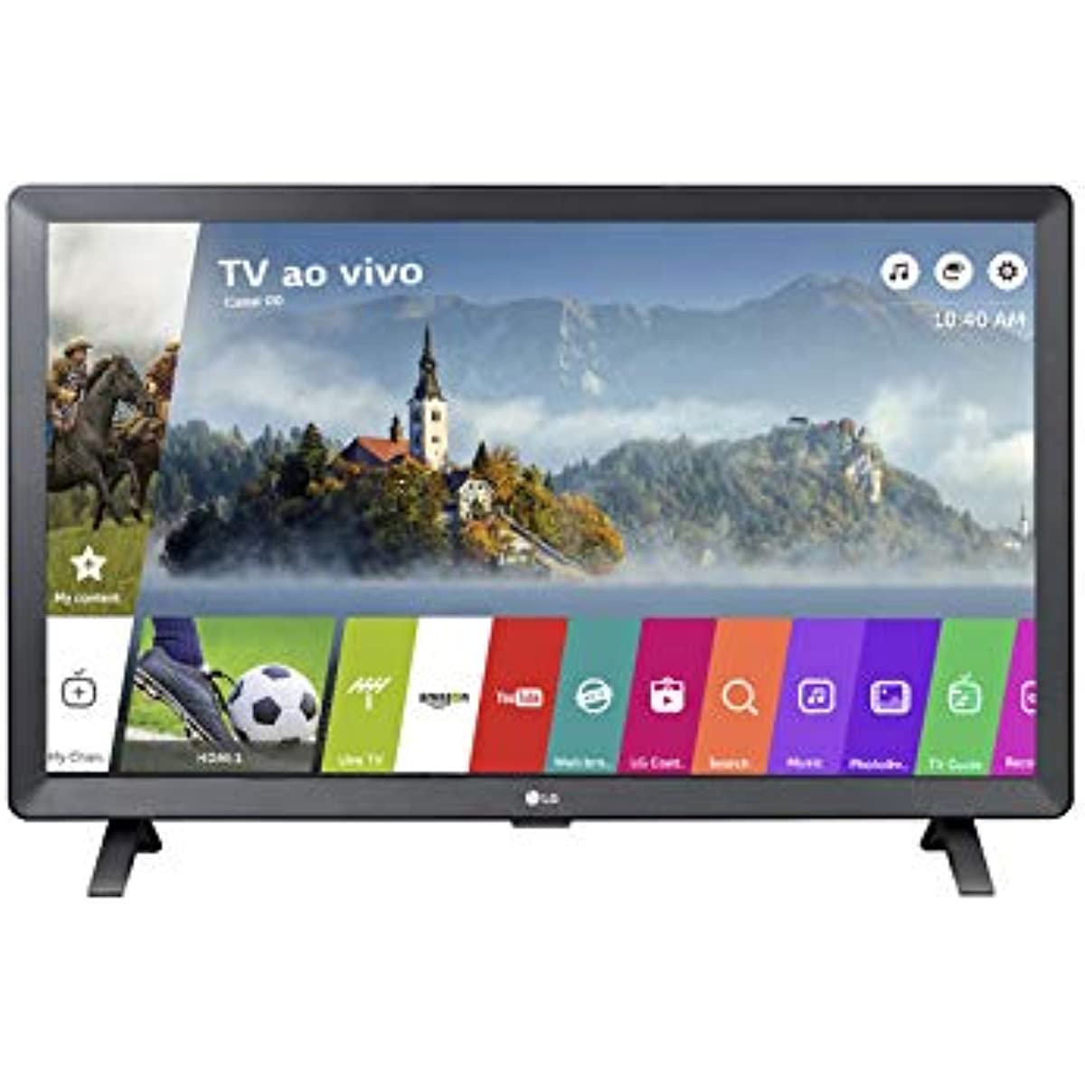 Smart TV LED 24' Monitor LG 24TL520S, Wi-Fi, WebOS 3.5, DTV Machine Ready