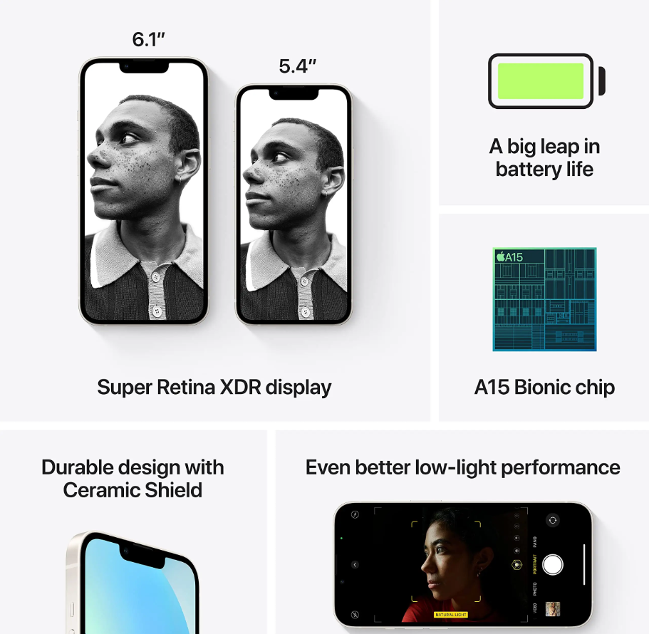 Apple iPhone 13 (128 GB, Starlight)