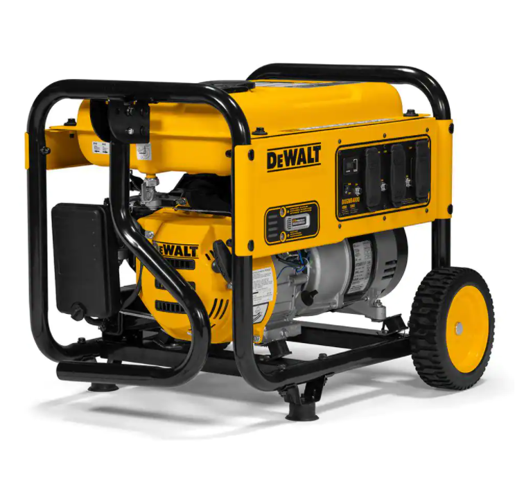 DEWALT 8000 Watt Electric Start Gas Powered Portable Generator with Idle Speed Control, GFCI Outlet and CO Protection