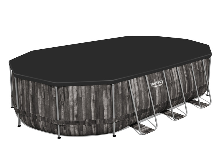 Bestway Power Steel™ Frame Pool Komplett-Set mit Filterpumpe, ca. L 610 x B 366 x H 122 cm