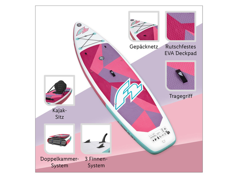 F2 SUP-Board »Allround SE 10'6''«, mit Doppelkammer-System