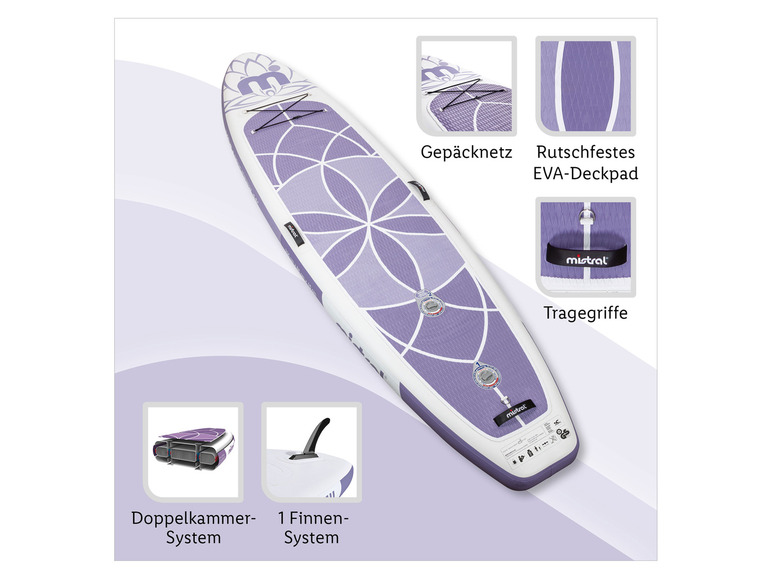 Mistral SUP »Yoga 11 Zoll« mit Doppelkammer-System