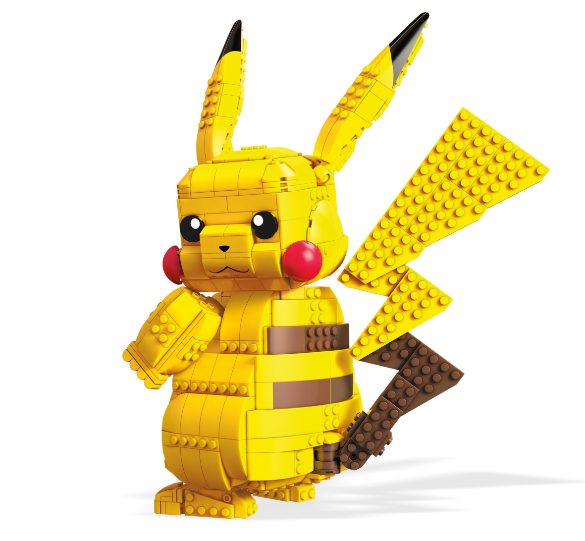 Mega construx- pokemon pikachu gigante, personaggio da assemblare da oltre 600 pezzi, 8+anni