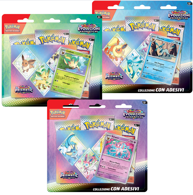 Collezione assortita con adesivi dell'espansione scarlatto e violetto – evoluzioni prismatiche