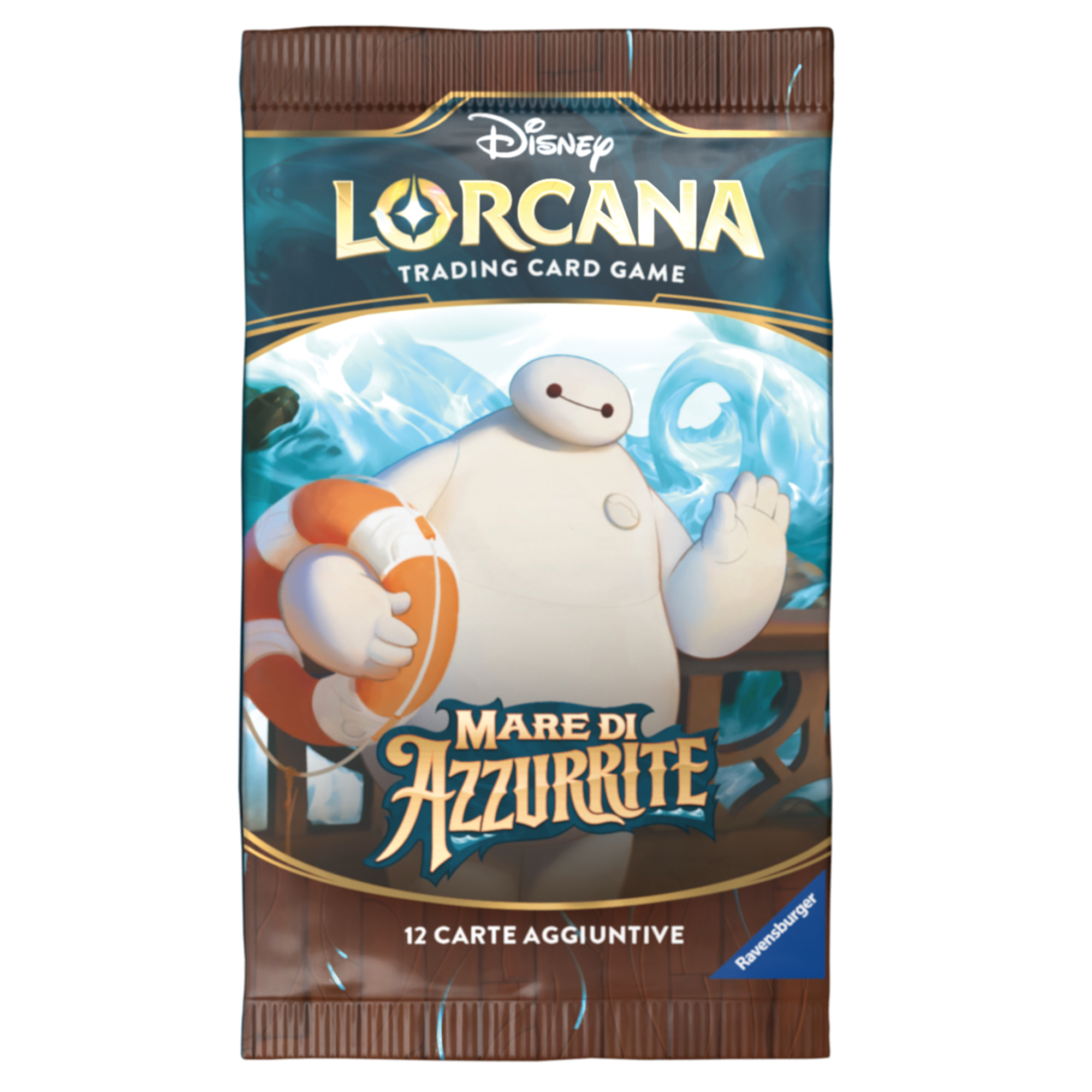 Disney lorcana – mare di azzurrite – bustina da 12 carte – 8+ anni