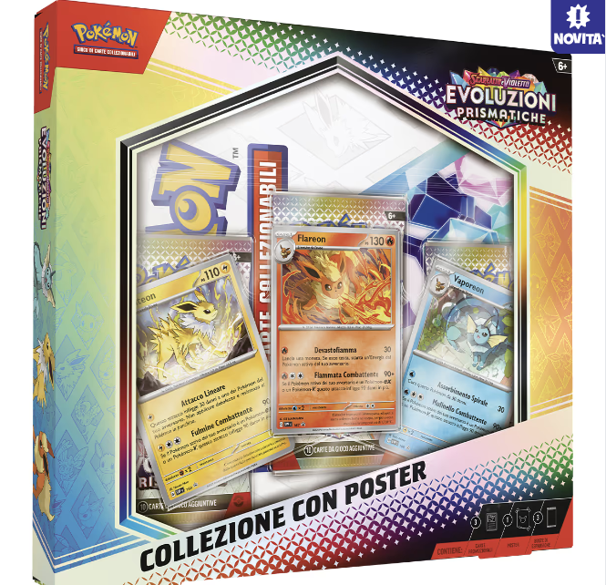 COLLEZIONE CON POSTER DELL'ESPANSIONE SCARLATTO E VIOLETTO – EVOLUZIONI PRISMATICHE