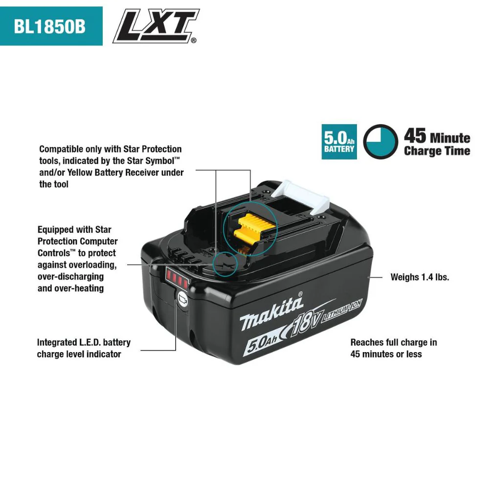 Makita DRC300PT 18V X2 LXT Brushless Cordless Smart Robotic HEPA Filter Vacuum, Kit (5.0Ah)