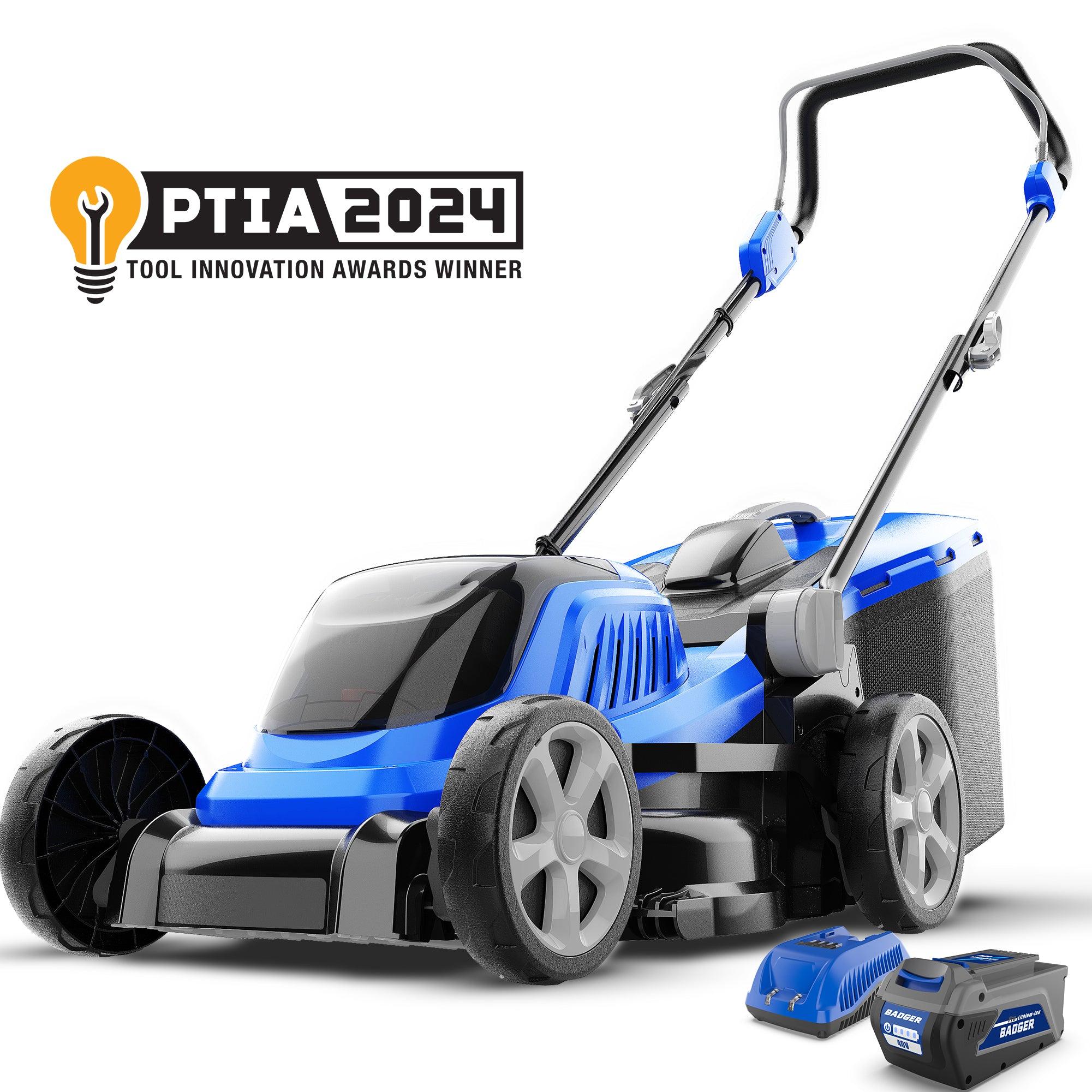 Wild Badger 40V 18 in Cordless Brushless Lawn Mower-5 Cutting Height Adjustments