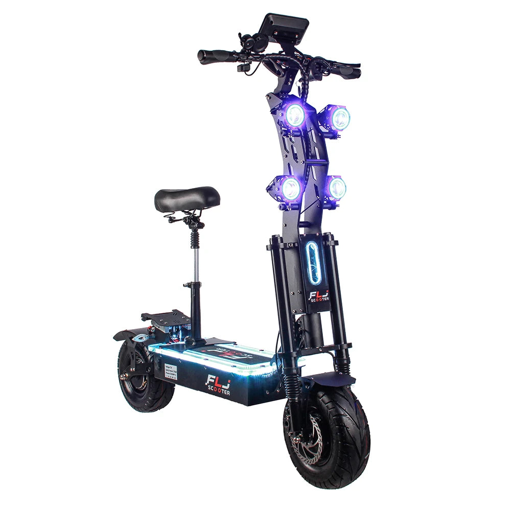 FLJ Upgraded 8000W 13inch fat wheel 72V Electric Scooter