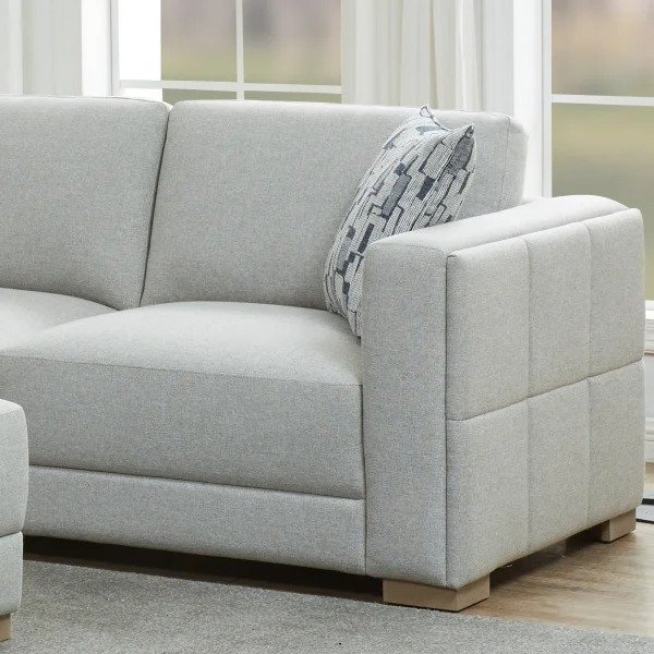 Drayden Fabric Sectional with Ottoman