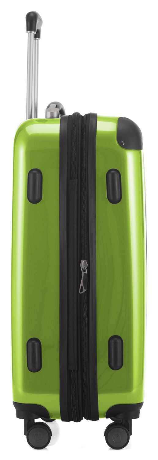 Alex - hand luggage hard shell glossy apple green, 55 cm, 42 liters