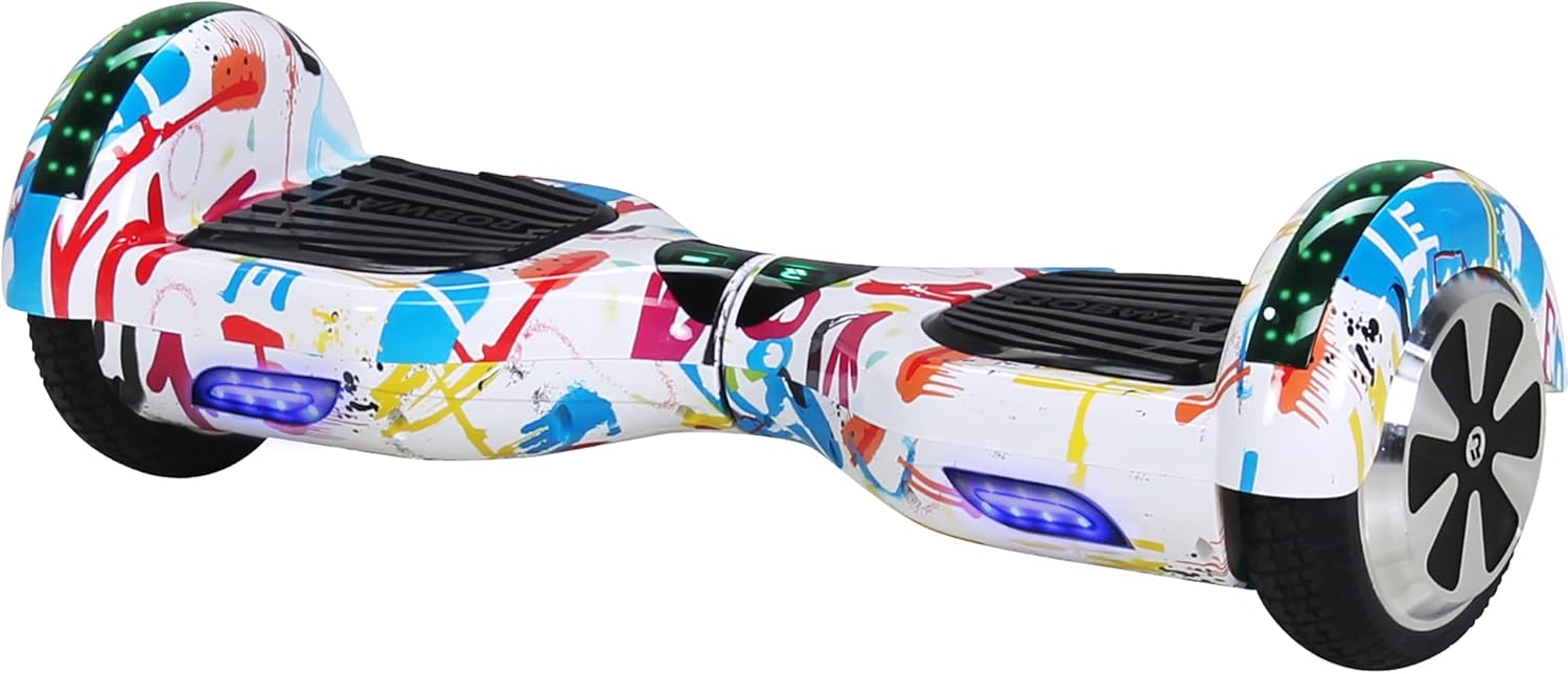 Robway W1 Hoverboard | 𝐃𝐀𝐒 𝐎𝐑𝐈𝐆𝐈𝐍𝐀𝐋 ® Hoverboards for Kids, Teens & Adults - APP Control - 1 x 2 Watt Motors - Self-Balancing Function - Bluetooth