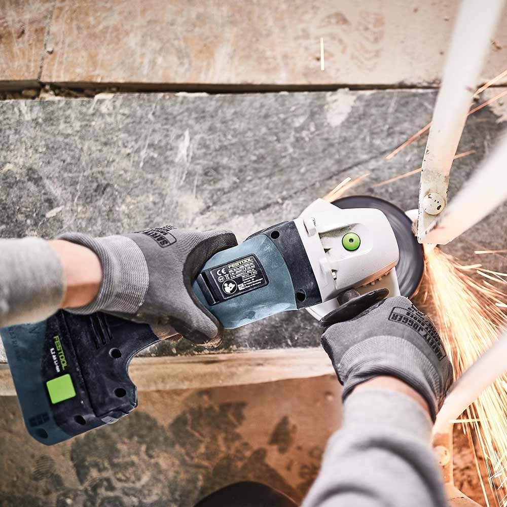 FESTOOL AGC 18V 125mm Brushless 2 x 5.2Ah Angle Grinder in Systainer Set 577031