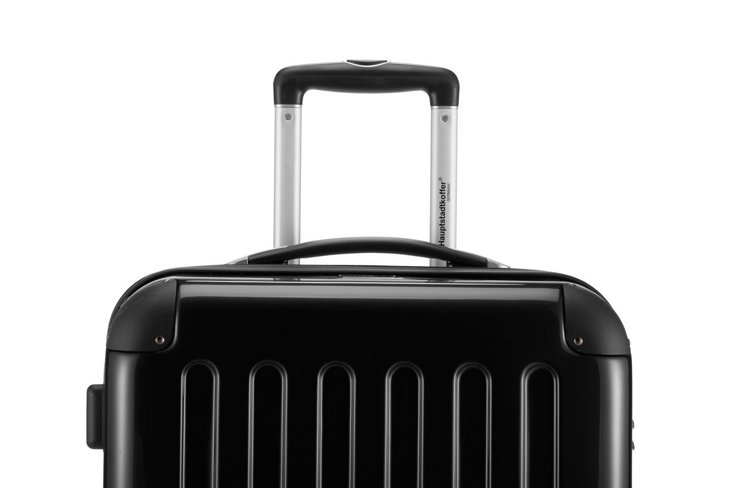 Alex - suitcase hard shell dark blue glossy, TSA, 65 cm, 74 liters