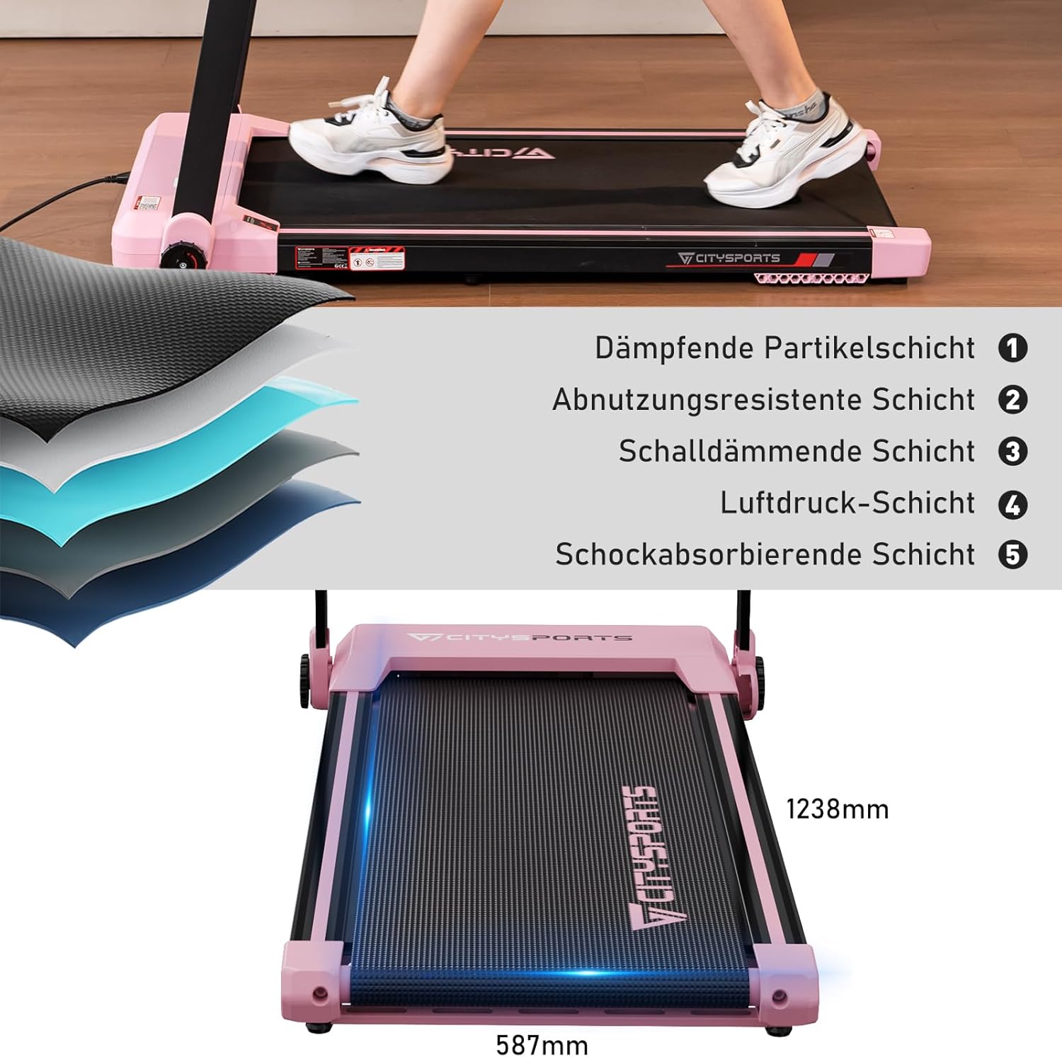 CITYSPORTS Electric Treadmill
