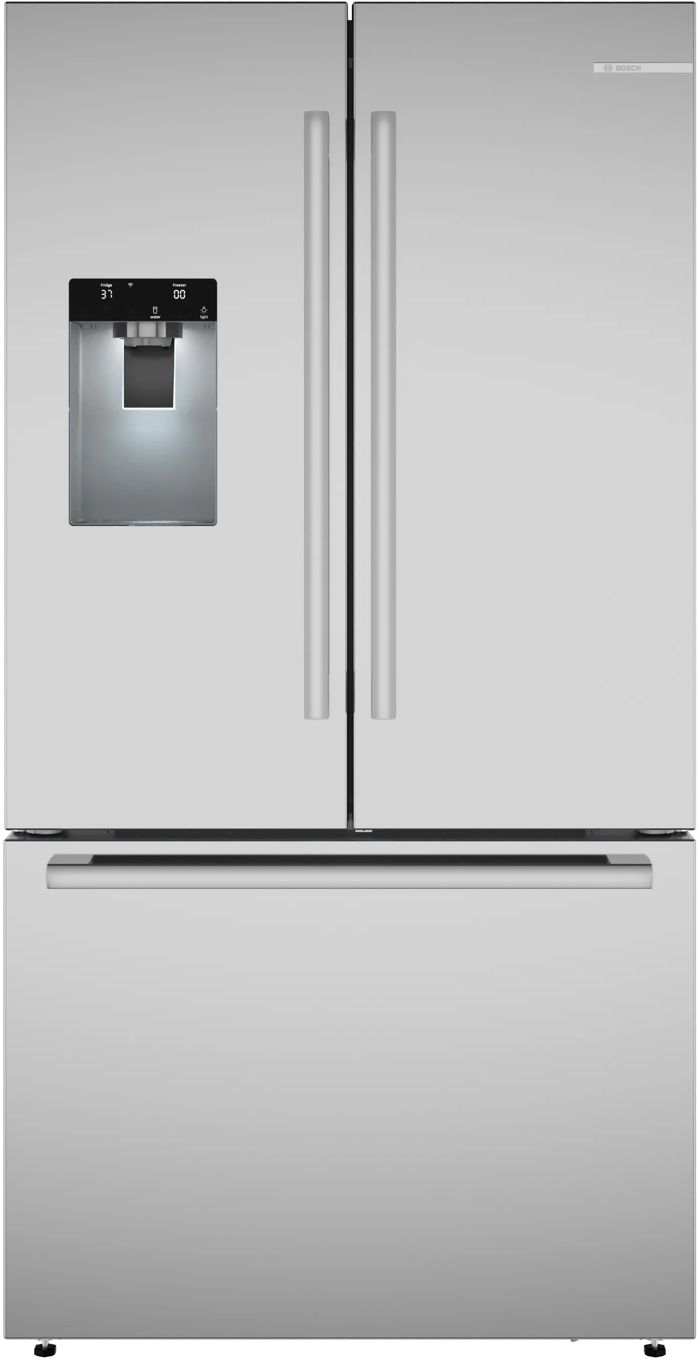 Bosch B36FD52SNS 500 Series French Door Bottom Mount Refrigerator 36'' Stainless steel (with anti-fingerprint), Total No Frost