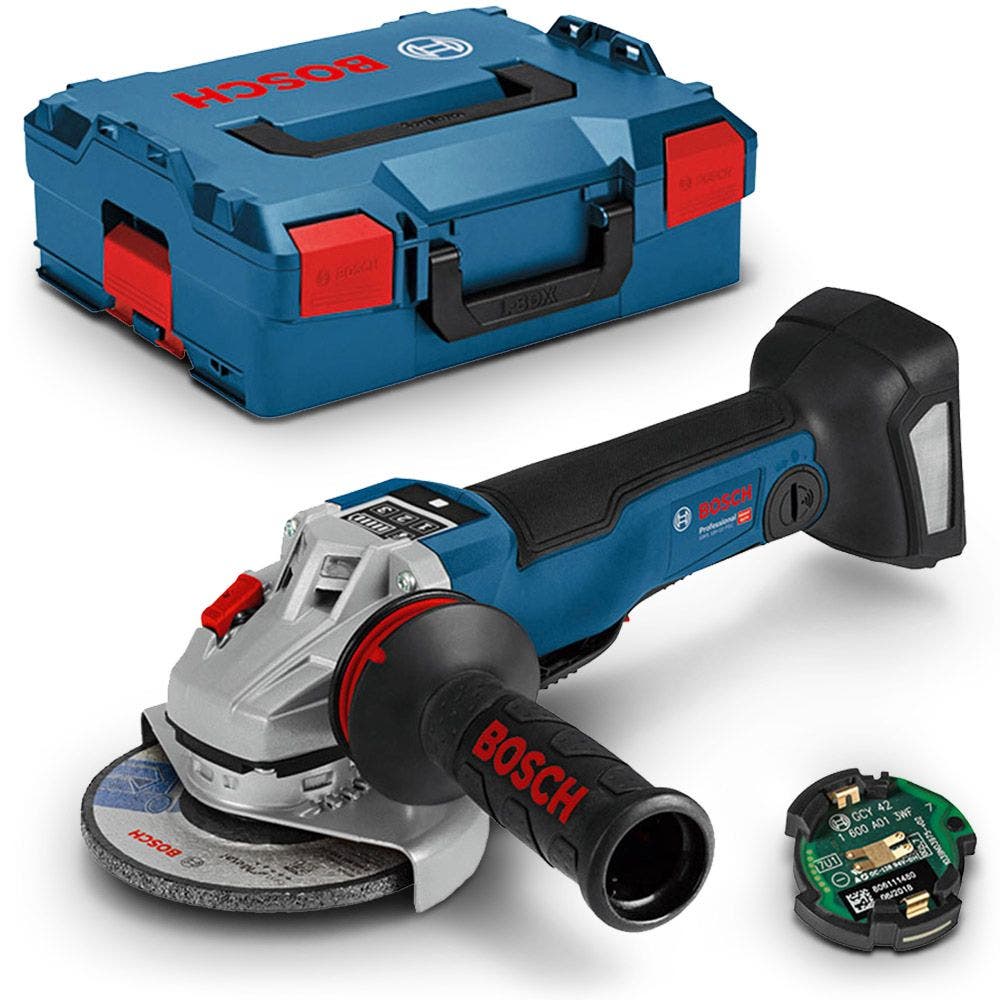 BOSCH 18V Brushless 125mm Paddle Switch Angle Grinder w. Case Skin GWS 18V-10 PSC 06019G3F0B