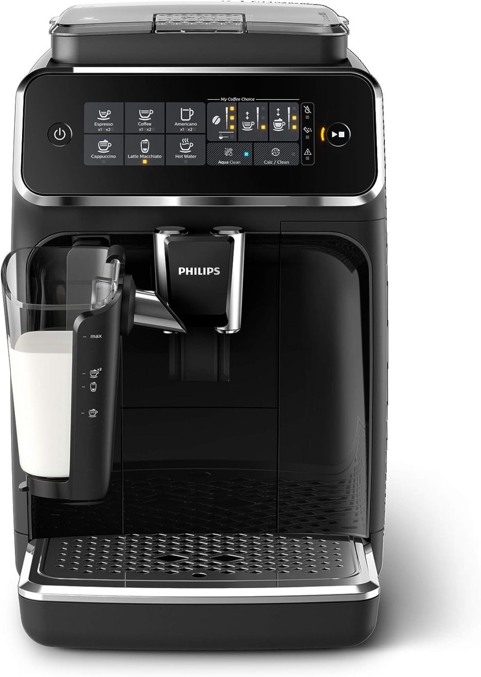 Philips 3200 Series Fully Automatic Espresso Machine with LatteGo, Black