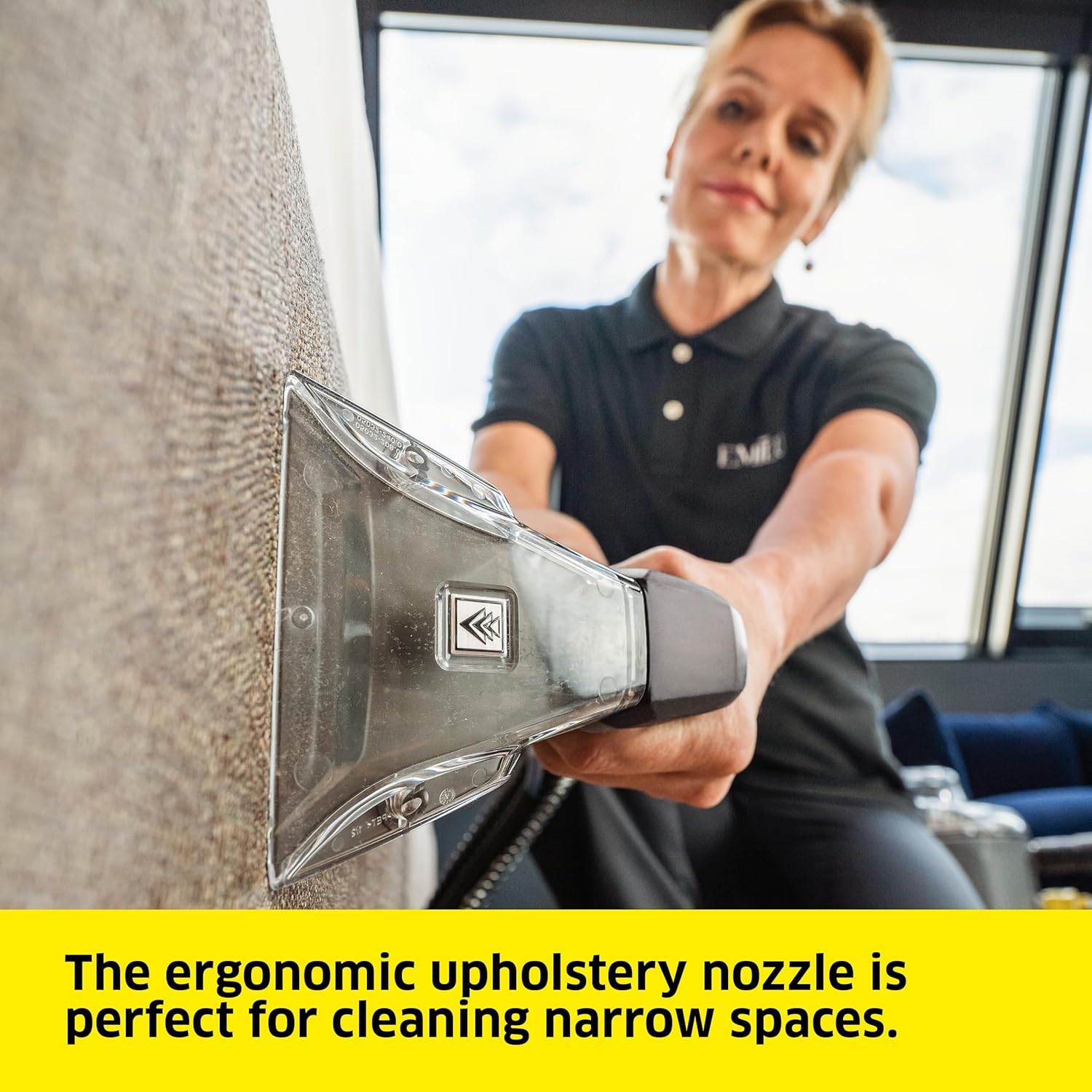 Kärcher Puzzi 8/1 C Commercial Carpet Extractor 12.5 PSI - Spot Cleaner, Stain Remover, Area Rugs, Car and Auto Detailing, Carpet and Upholstery Cleaner - Onboard Accessory Storage - 3.9 Gallon Tank