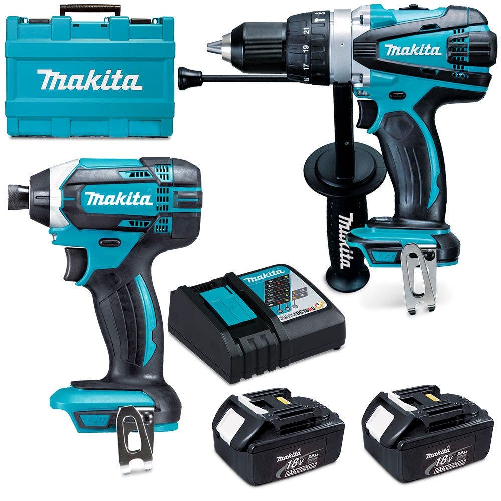MAKITA 18V 2 Piece 2 x 3.0Ah Combo Kit DLX2145