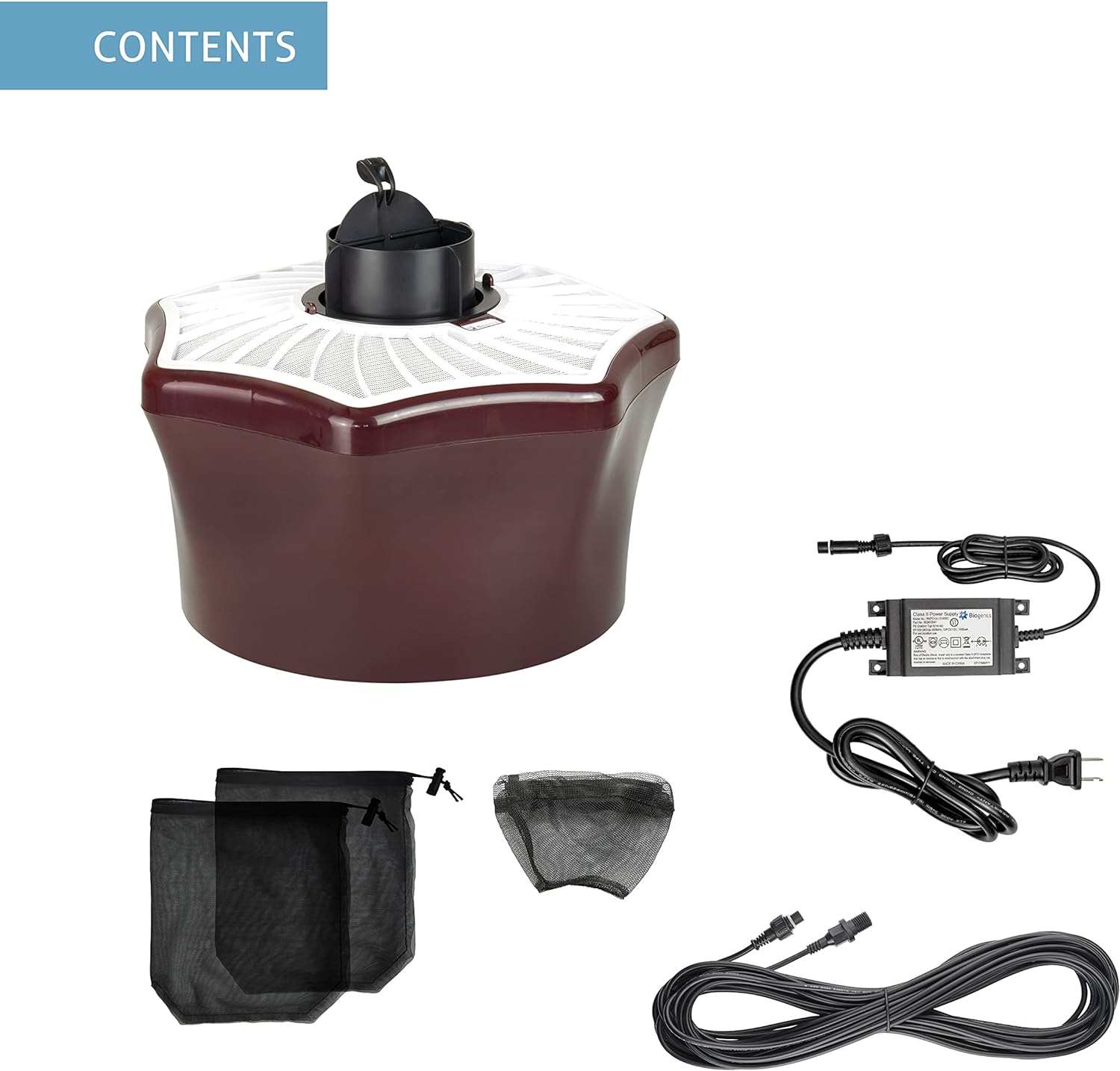 BIOGENTS BG-Mosquitaire Outdoor Mosquito Trap + BG-Sweetscent Mosquito Attractant • Effective Against Host-Seeking Asian Tiger & Dengue Mosquitoes • incl BG-Sweetscent Lure • for Outdoor & Patio