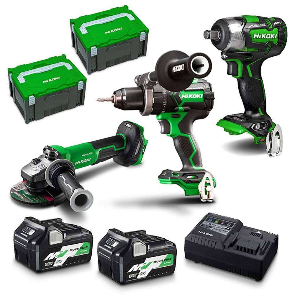 HiKOKI 36V 3 Piece 2 x 2.5/5.0Ah Combo Kit KC36DRBL3(HRZ)
