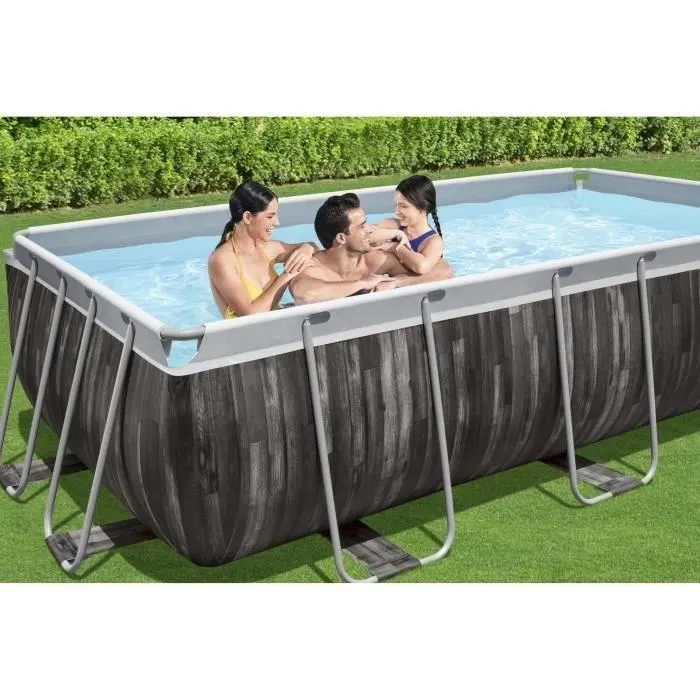 Kit Piscine hors sol tubulaire BESTWAY - Power Steel™ - 427 x 250 x 100 cm + Robot nettoyeur automatique