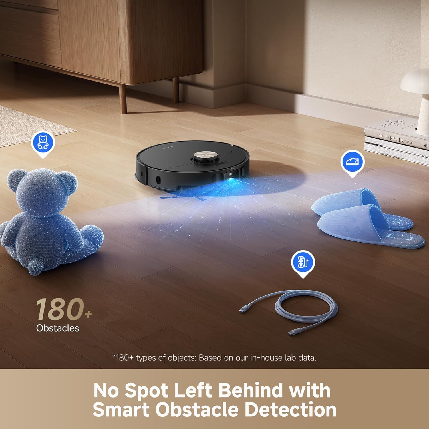 DREAME L50 Ultra Robot Vacuum and Mop White, 19,500Pa Suction, with Auto-Empty and Mop Self-Cleaning, Precise Obstacle Avoidance, HyperStream Detangling DuoBrush