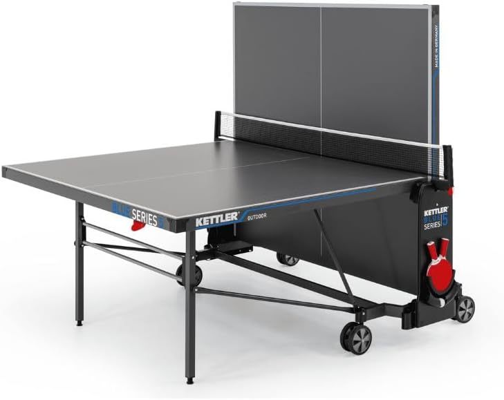 Kettler K5 Outdoor Professional Table Tennis Table, Tournament Quality, Robust, 5 mm Melamine Resin Plate with Scratch-Resistant Overlay Layer, Weatherproof, Collapsible, TÜV Tested, Made In Germany