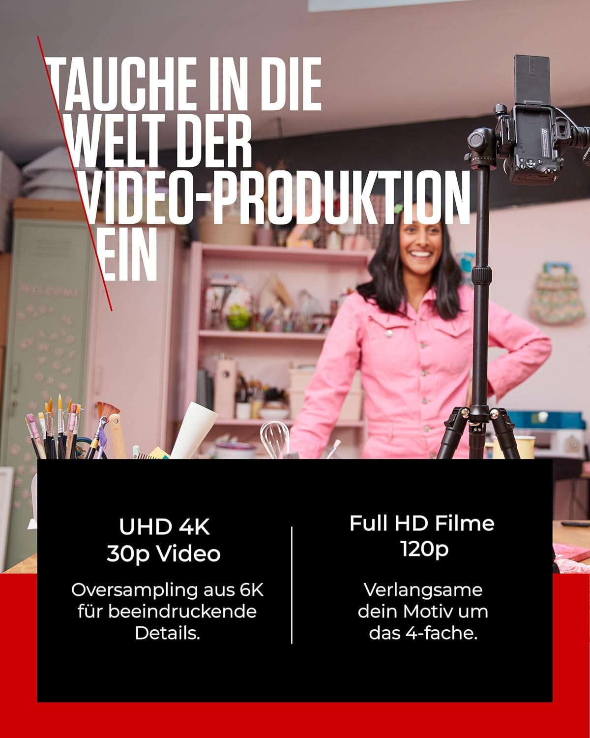 Canon EOS R50 Systemkamera + RF-S 18-45mm is STM Objektiv - Spiegellose Kamera Digitalkamera mit Autofokus