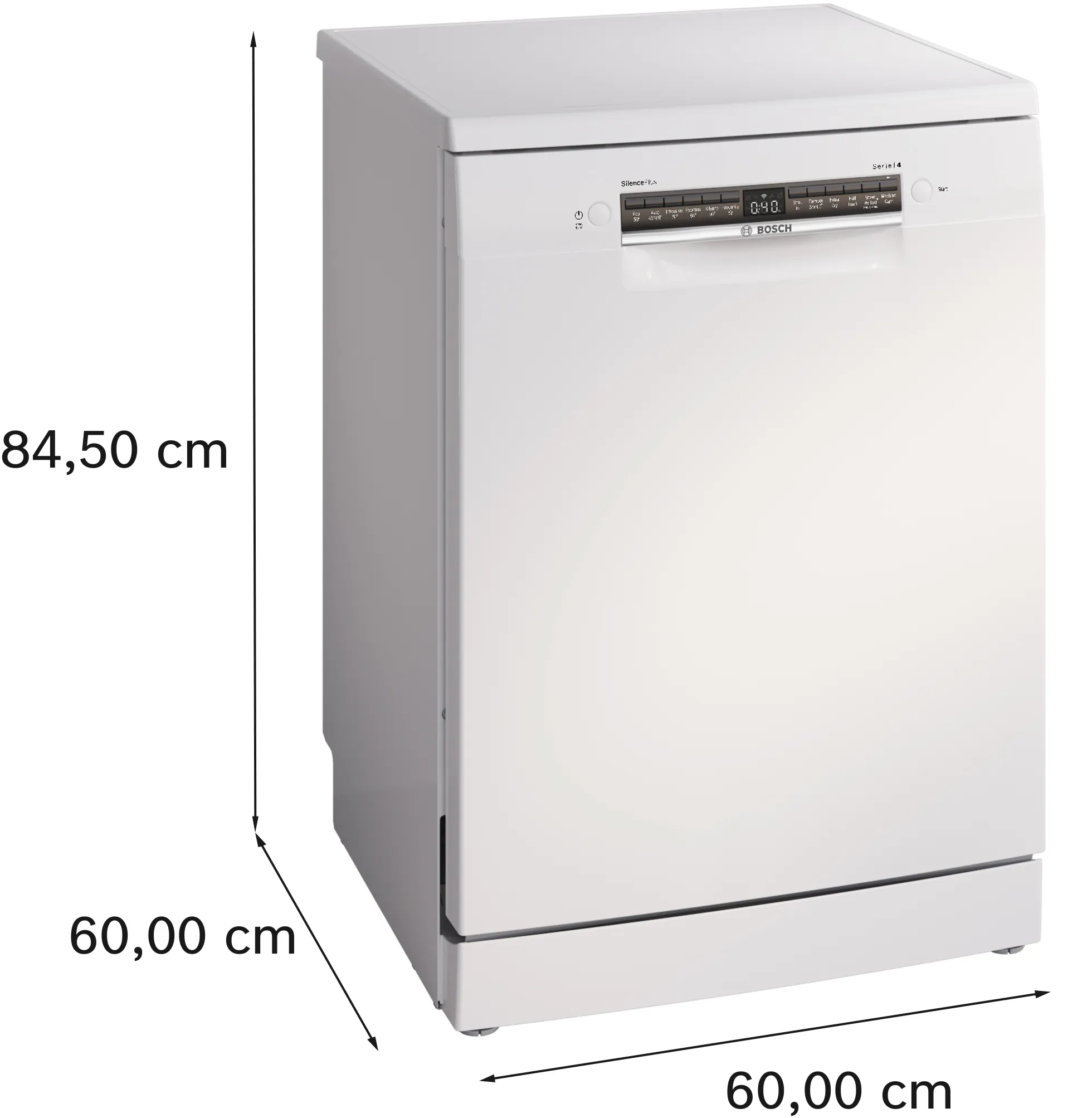 Bosch SMS4EKW06G Series 4 Free-standing dishwasher 60 cm White
