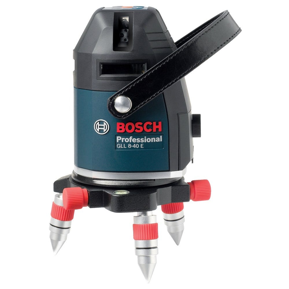 BOSCH Laser Measuring Multi Line Red Beam w.Receiver GLL8-40E