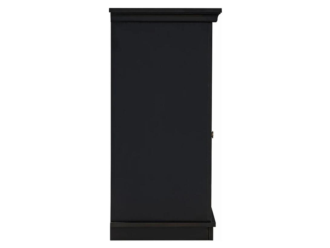 Brady Electric Fireplace TV Stand in Rustic Black