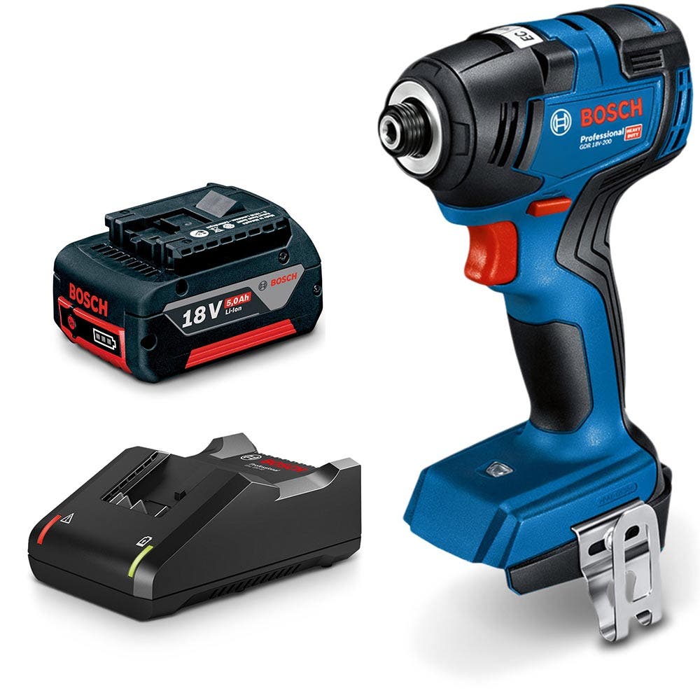 BOSCH 18V Brushless 1/4" 1 x 5.0Ah Impact Driver Kit 0615990M58