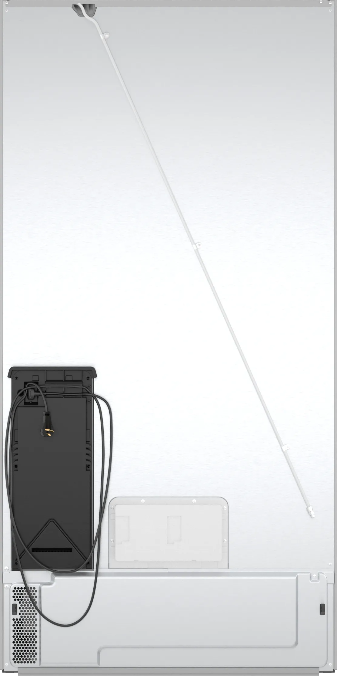 Bosch B36CL81ENW 800 Series French Door Bottom Mount Refrigerator, Glass door 36'' White, Total No Frost