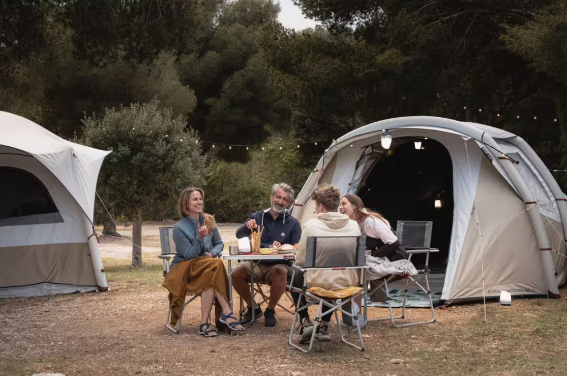 4 Person 1 Bedroom Camping Tent Fresh & Black - Sand