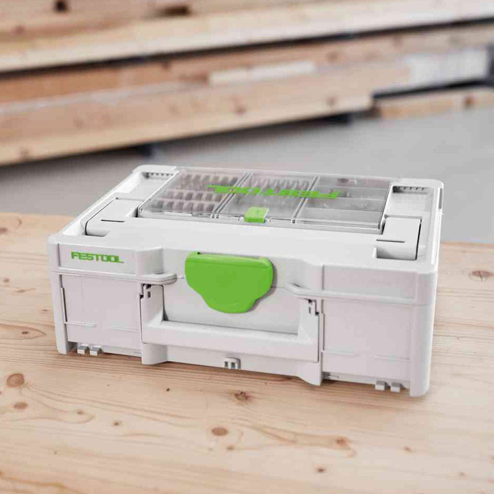 FESTOOL Systainer3 SYS 2 Medium 187mm x 396mm w/ Storage Lid 577347