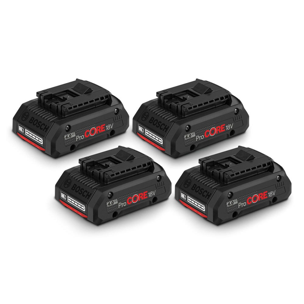BOSCH ProCORE18V 4 x 4.0Ah Lithium-Ion Battery Kit 0615990M5M