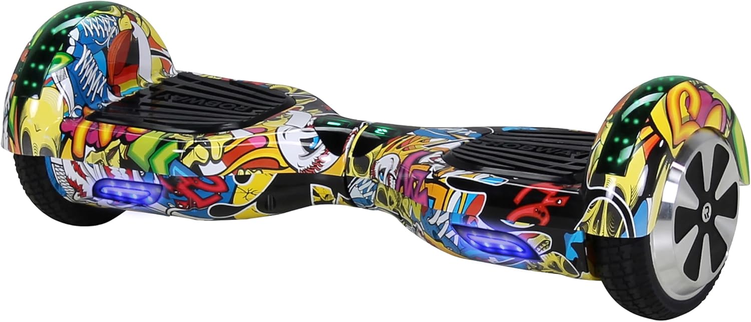 Robway W1 Hoverboard | 𝐃𝐀𝐒 𝐎𝐑𝐈𝐆𝐈𝐍𝐀𝐋 ® Hoverboards for Kids, Teens & Adults - APP Control - 1 x 2 Watt Motors - Self-Balancing Function - Bluetooth
