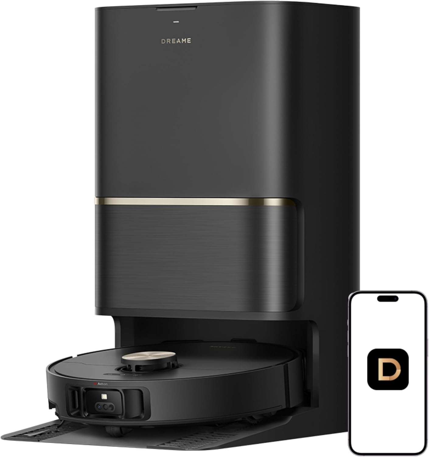 DREAME L50 Ultra Robot Vacuum and Mop White, 19,500Pa Suction, with Auto-Empty and Mop Self-Cleaning, Precise Obstacle Avoidance, HyperStream Detangling DuoBrush