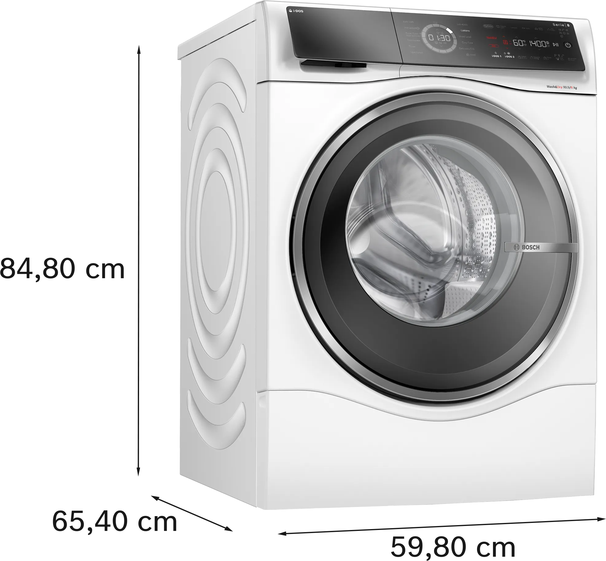 BOSCH WNC25410GB Series 8 Washer dryer 10.5/6 kg 1400 rpm