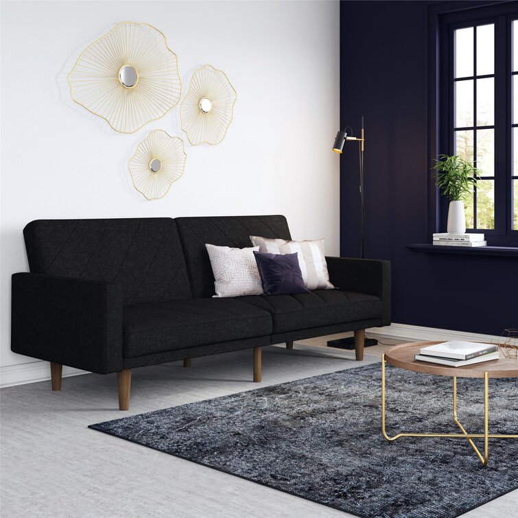 Adria Twin 78.5” Wide Split Back Convertible Sofa